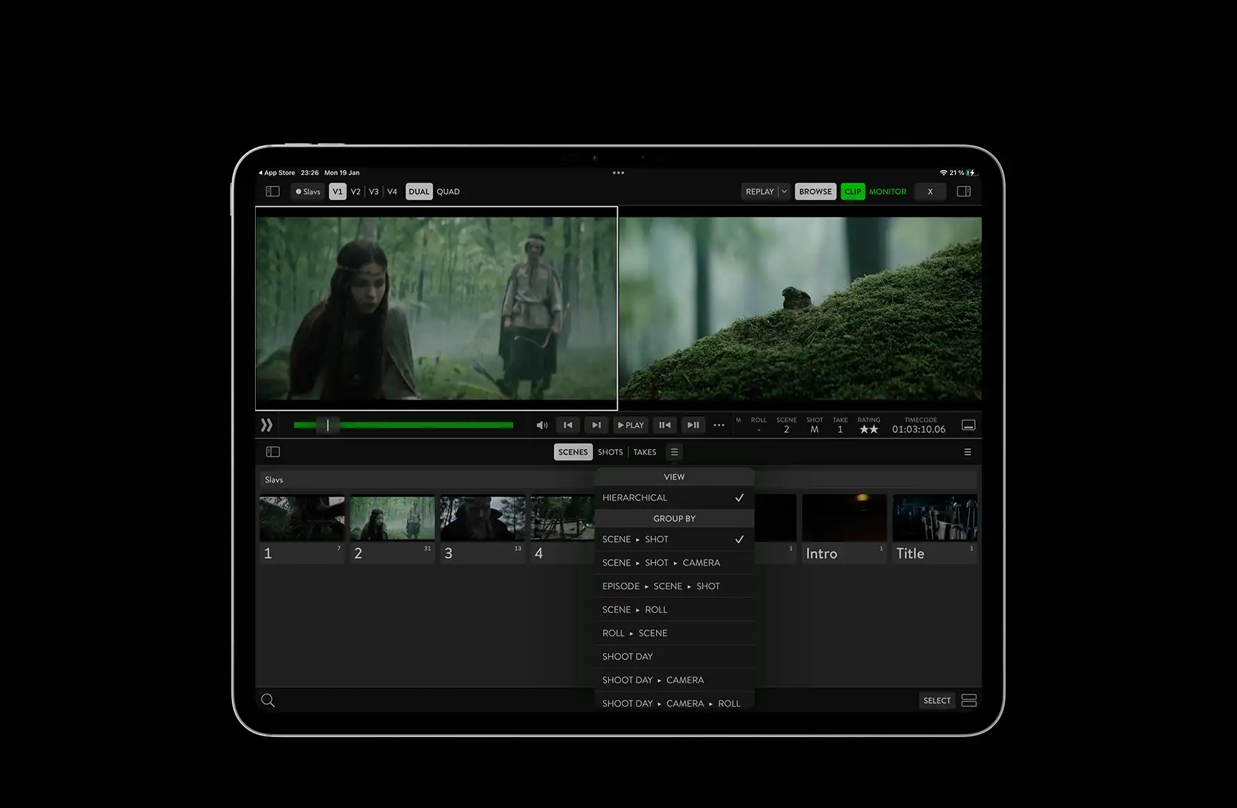 Navigate projects quickly using a visual tree browser